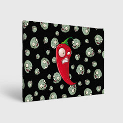 Холст прямоугольный Перчик из игры растения против зомби, цвет: 3D-принт