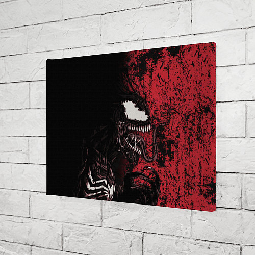 Картина прямоугольная Веном на красном / 3D-принт – фото 3