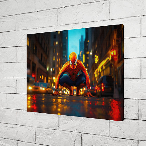 Картина прямоугольная Человек паук на старте / 3D-принт – фото 3