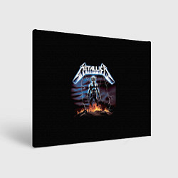 Холст прямоугольный Metallica - neon fantasy, цвет: 3D-принт