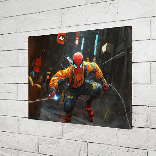 Картина прямоугольная Человек паук бежит / 3D-принт – фото 3