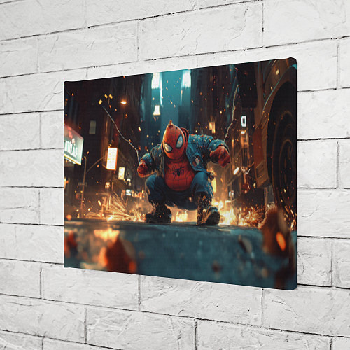 Картина прямоугольная Толстый человек-паук / 3D-принт – фото 3