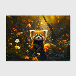 Холст прямоугольный Умилительная красная панда, цвет: 3D-принт — фото 2