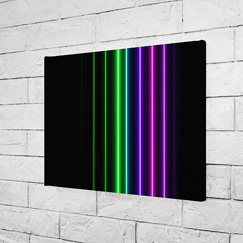 Картина прямоугольная Neon lines / 3D-принт – фото 3