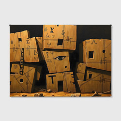 Холст прямоугольный Глаза в каменных домах, цвет: 3D-принт — фото 2