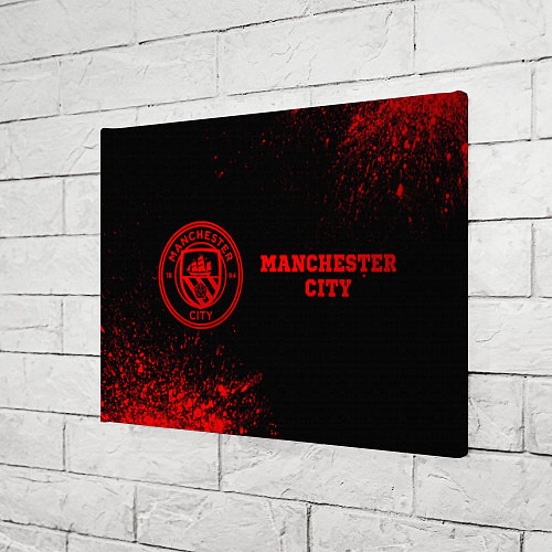 Картина прямоугольная Manchester City - red gradient по-горизонтали / 3D-принт – фото 3