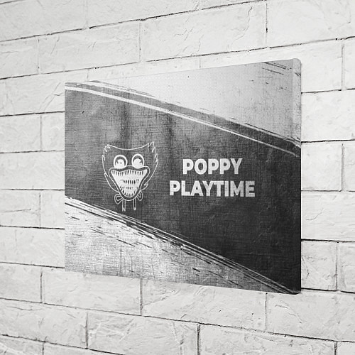 Картина прямоугольная Poppy Playtime - grey gradient по-горизонтали / 3D-принт – фото 3