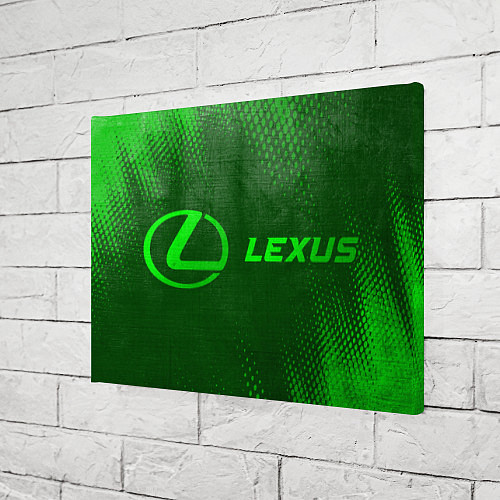 Картина прямоугольная Lexus - green gradient по-горизонтали / 3D-принт – фото 3