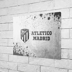 Холст прямоугольный Atletico Madrid - white gradient по-горизонтали, цвет: 3D-принт — фото 2