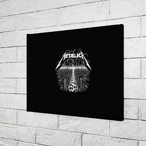 Картина прямоугольная Metallica - lightnings in metropolis / 3D-принт – фото 3