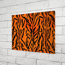 Холст прямоугольный Тигровый огненный паттерн, цвет: 3D-принт — фото 2