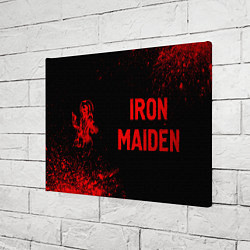 Холст прямоугольный Iron Maiden - red gradient по-горизонтали, цвет: 3D-принт — фото 2