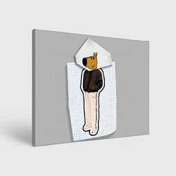 Холст прямоугольный Чиловый парень - свидетель мем, цвет: 3D-принт