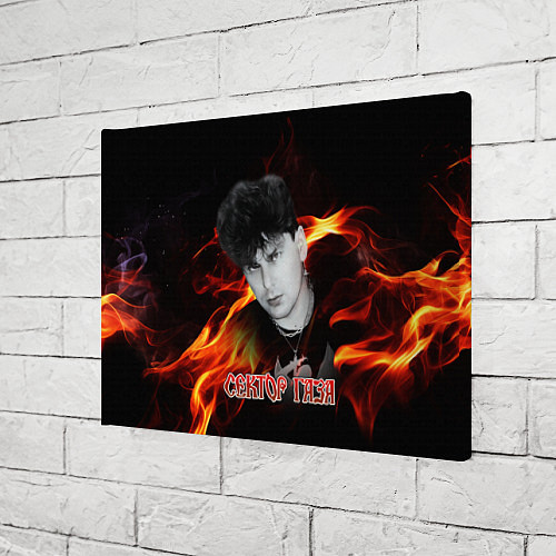 Картина прямоугольная Сектор газа фон огня / 3D-принт – фото 3