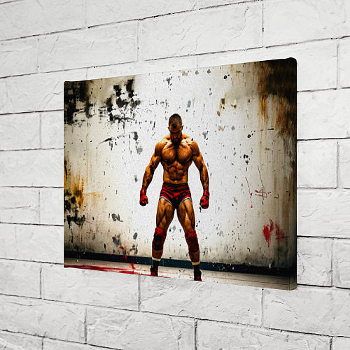 Картина прямоугольная Реслер на белом / 3D-принт – фото 3