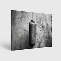 Холст прямоугольный Серая боксерская груша, цвет: 3D-принт
