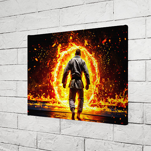 Картина прямоугольная Джиу-джитсу в огне / 3D-принт – фото 3