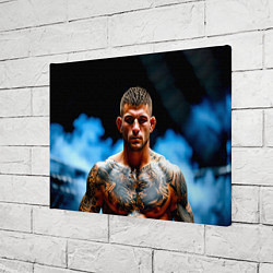 Холст прямоугольный Дастин Порье в дыму, цвет: 3D-принт — фото 2