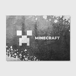 Холст прямоугольный Minecraft - grey gradient по-горизонтали, цвет: 3D-принт — фото 2