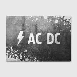 Холст прямоугольный AC DC - grey gradient по-горизонтали, цвет: 3D-принт — фото 2