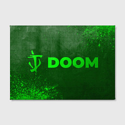 Холст прямоугольный Doom - green gradient по-горизонтали, цвет: 3D-принт — фото 2