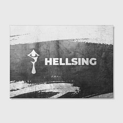 Холст прямоугольный Hellsing - grey gradient по-горизонтали, цвет: 3D-принт — фото 2