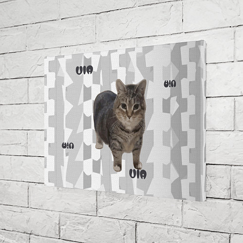 Картина прямоугольная Кот уиа / 3D-принт – фото 3
