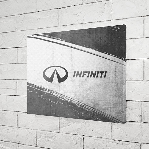 Картина прямоугольная Infiniti - white gradient по-горизонтали / 3D-принт – фото 3