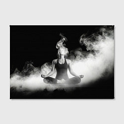 Холст прямоугольный Йога в дыму, цвет: 3D-принт — фото 2