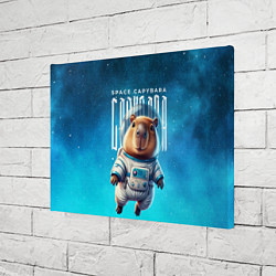 Холст прямоугольный Space capybara, цвет: 3D-принт — фото 2