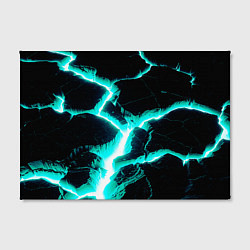 Холст прямоугольный Color light blue black, цвет: 3D-принт — фото 2