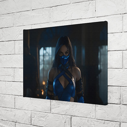 Картина прямоугольная Китана в маске / 3D-принт – фото 3