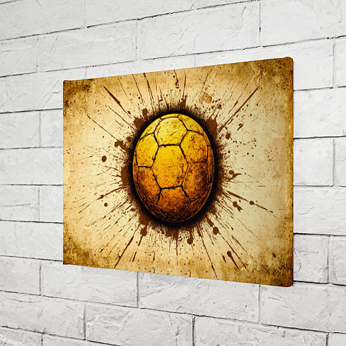Картина прямоугольная Мяч для гандбола на бежевом / 3D-принт – фото 3