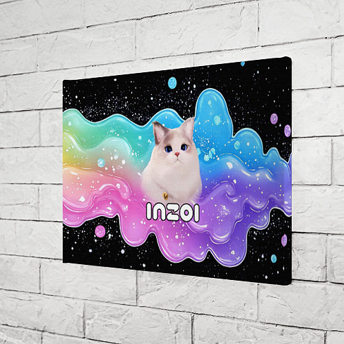 Картина прямоугольная Inzoi кошечка волнистая радуга / 3D-принт – фото 3