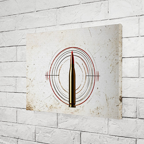 Картина прямоугольная Патрон на белом / 3D-принт – фото 3