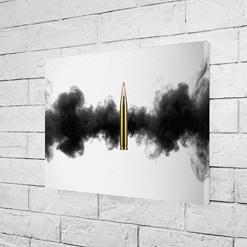 Картина прямоугольная Патрон и черный дым / 3D-принт – фото 3