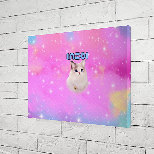 Картина прямоугольная Inzoi розовый фон / 3D-принт – фото 3