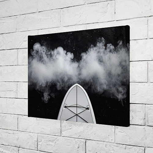 Картина прямоугольная Sup-доска в чб / 3D-принт – фото 3