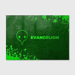 Холст прямоугольный Evangelion - green gradient по-горизонтали, цвет: 3D-принт — фото 2