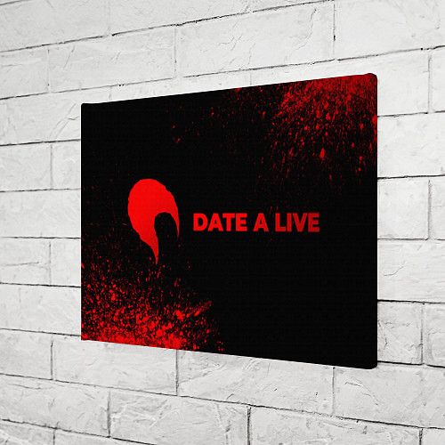 Картина прямоугольная Date A Live - red gradient по-горизонтали / 3D-принт – фото 3