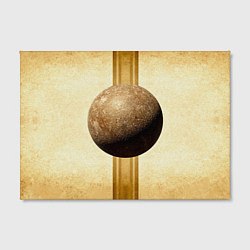 Холст прямоугольный Ядро для талкания на бежевом, цвет: 3D-принт — фото 2