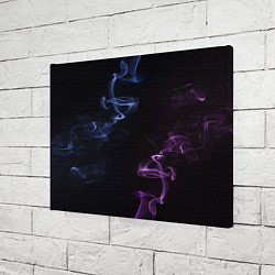 Холст прямоугольный Color black blue pink, цвет: 3D-принт — фото 2