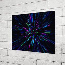 Холст прямоугольный Neon rods, цвет: 3D-принт — фото 2