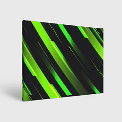 Холст прямоугольный Color black green, цвет: 3D-принт