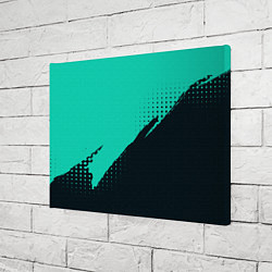 Холст прямоугольный Color black light blue, цвет: 3D-принт — фото 2