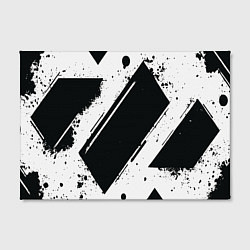 Холст прямоугольный Color black white, цвет: 3D-принт — фото 2