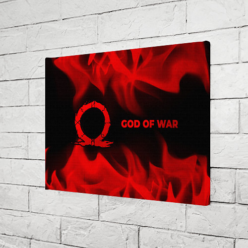 Картина прямоугольная God of War - red gradient по-горизонтали / 3D-принт – фото 3