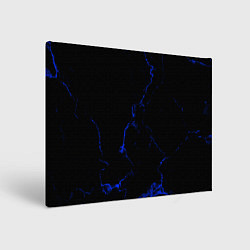 Холст прямоугольный Color black blue, цвет: 3D-принт