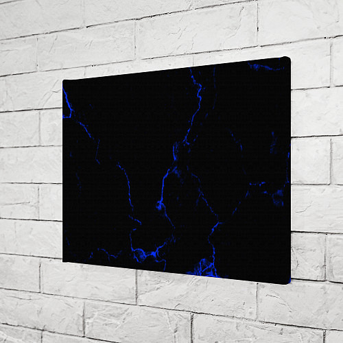 Картина прямоугольная Color black blue / 3D-принт – фото 3