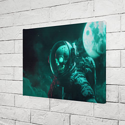 Холст прямоугольный Скелет в космосе, цвет: 3D-принт — фото 2